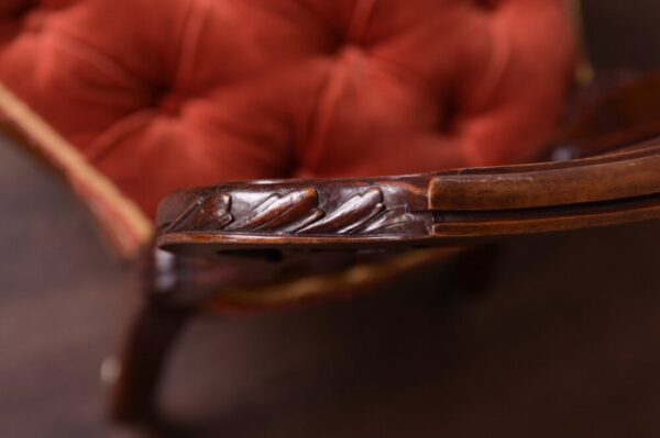 Victorian Walnut Nursing Chair SAI1760 - Image 11