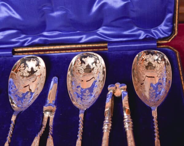Silver Plate Fruit And Nut Serving Set SAI2601 - Image 7