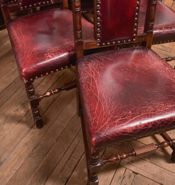 Set Of 6 Edwardian Oak Chairs SAI2367 - Image 3