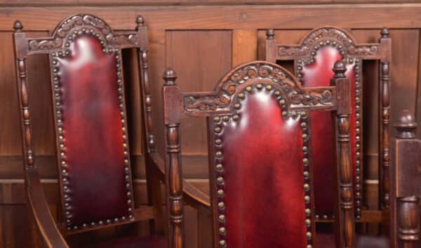 Set Of 6 Edwardian Oak Chairs SAI2367 - Image 4