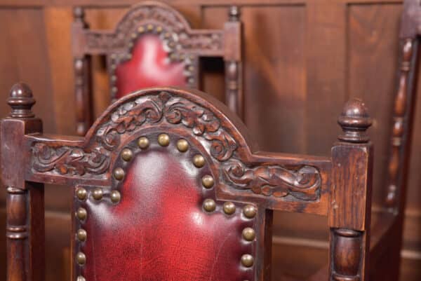 Set Of 6 Edwardian Oak Chairs SAI2367 - Image 11