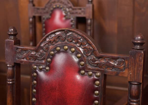 Set Of 6 Edwardian Oak Chairs SAI2367 - Image 12