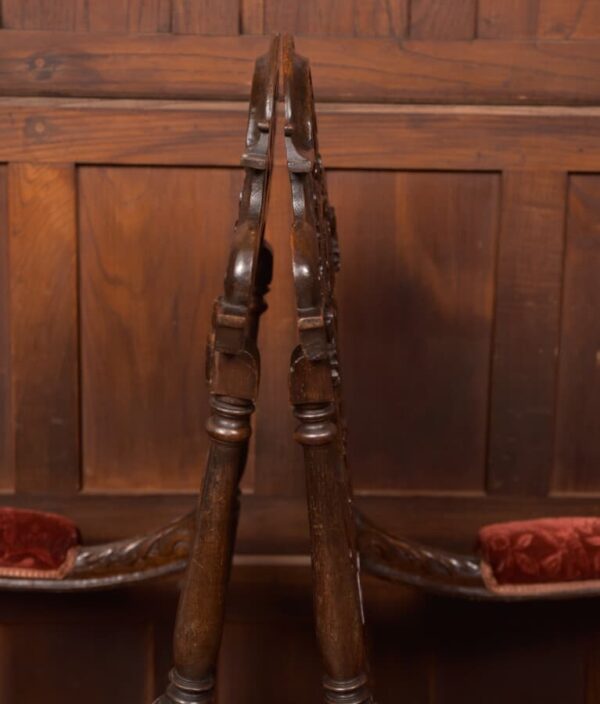 Pair Of Victorian Oak Arm Chairs SAI2714 - Image 10