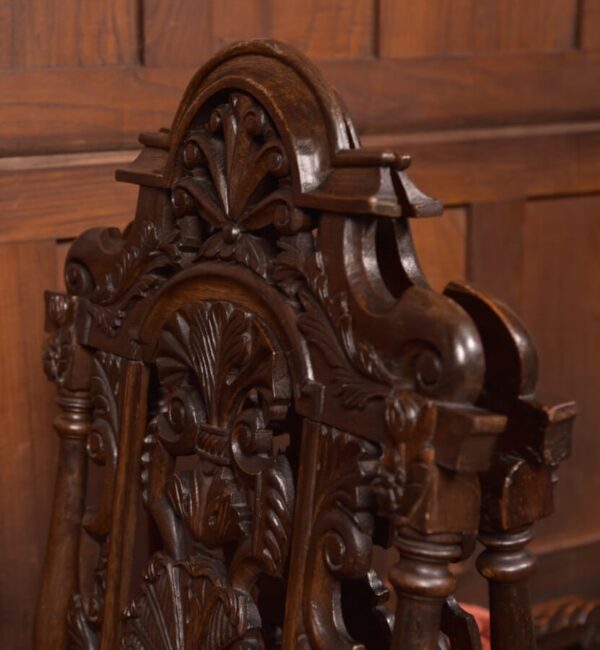 Pair Of Victorian Oak Arm Chairs SAI2714 - Image 20