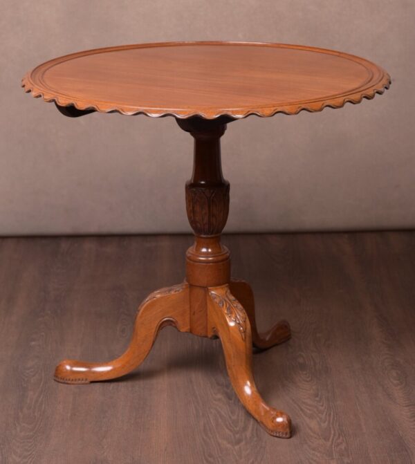 19th Century Pie Crust Edge Snap Top Supper Table SAI1697 - Image 3