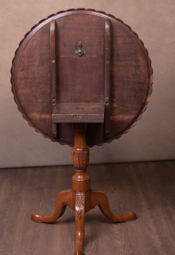19th Century Pie Crust Edge Snap Top Supper Table SAI1697 - Image 4