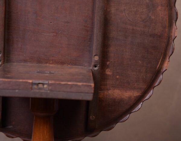 19th Century Pie Crust Edge Snap Top Supper Table SAI1697 - Image 6