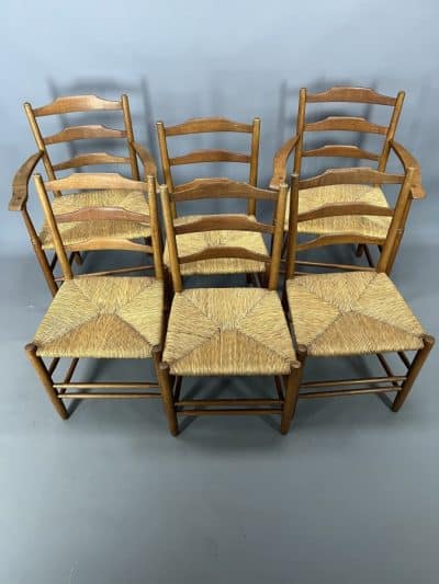 Six Cotswold School Neville Neal Dining Chairs - Image 4