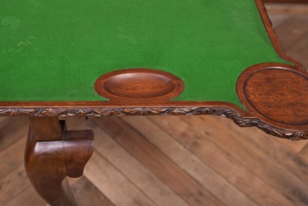 Edwardian Carved Mahogany Fold Over Card Table SAI2078 - Image 11