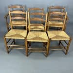 Six Cotswold School Neville Neal Dining Chairs Arts and Crafts Dining Chairs Antique Chairs