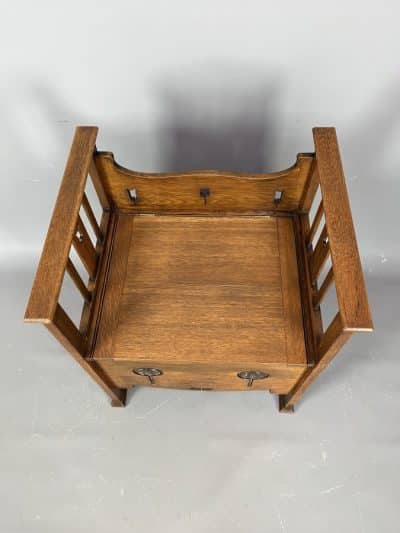 Arts & Crafts Window Seat Settle c1910 - Image 3