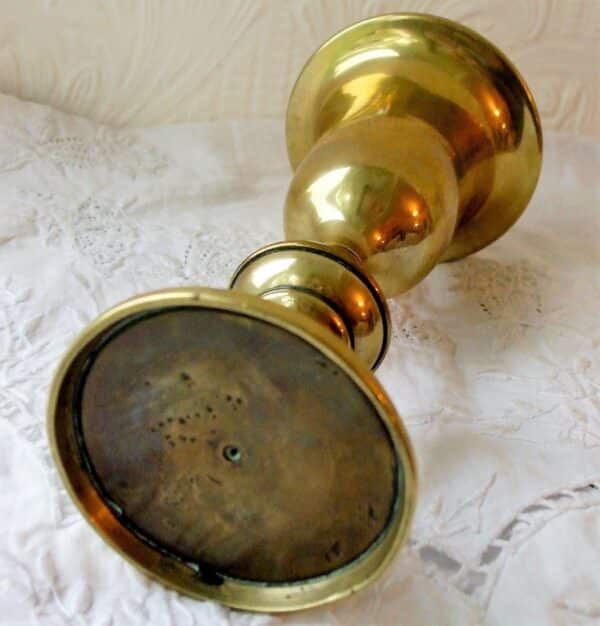Antique English Georgian Brass Chalice or Goblet - Image 4