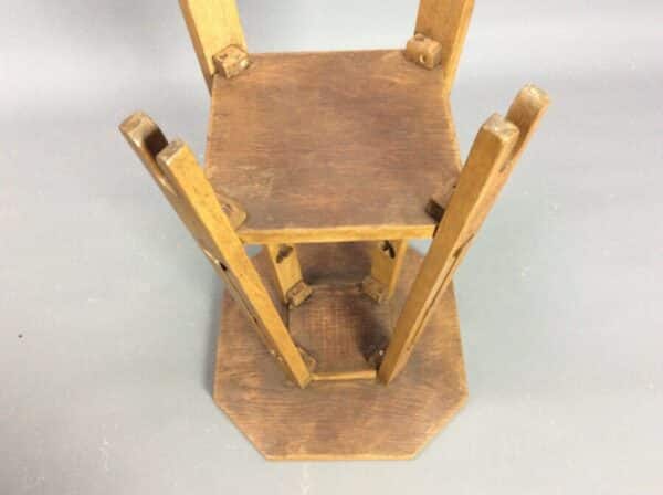 Arts & Crafts Oak Side Table c1900 - Image 7