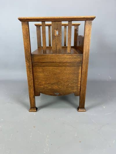Arts & Crafts Window Seat Settle c1910 - Image 4