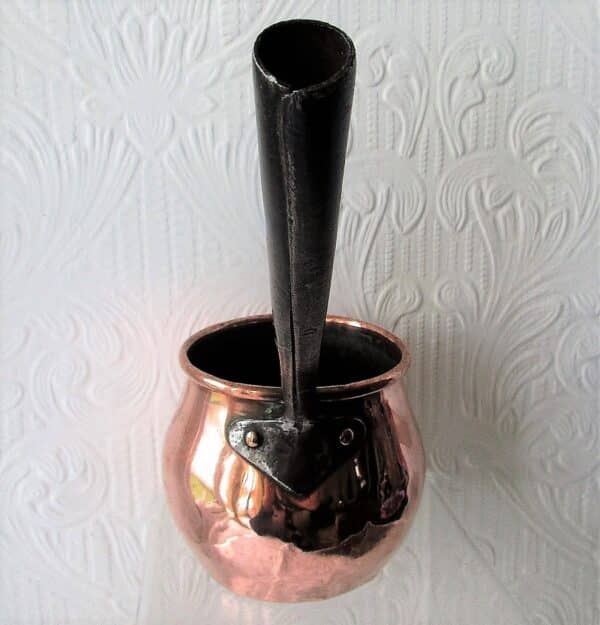 Antique English Victorian Copper Pint Saucepan ~ Griffiths Patent - Image 2