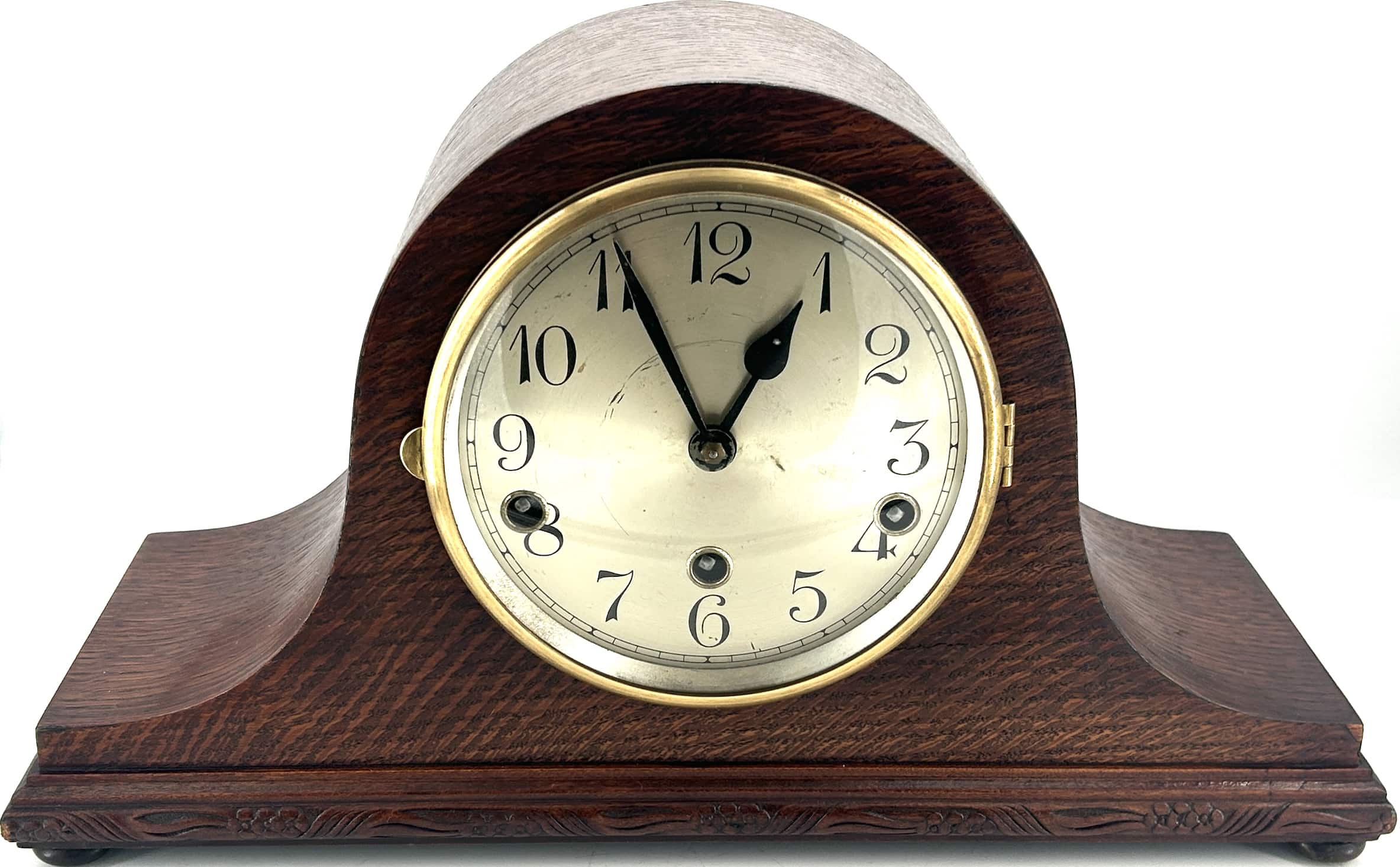 Lovely Hat Shaped Westminster Chime Mantel Clock – ca 1940 Musical Westminster Chime Antique Clocks