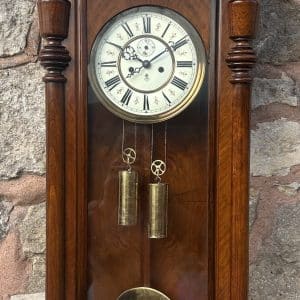 Exquisite Gustav Becker Twin weight Vienna Wall Clock - ca 1890
