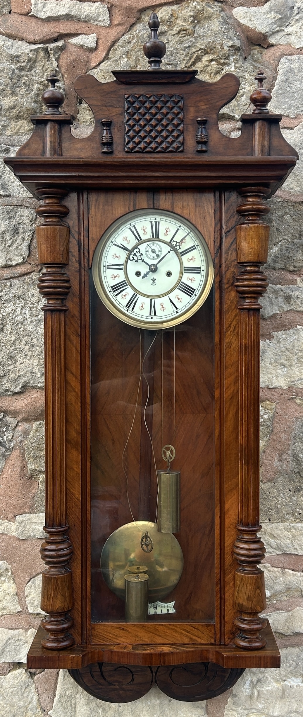 Fabulous Gustav Becker Twin weight Vienna Wall Clock – ca 1880 vienna wall clock Antique Clocks