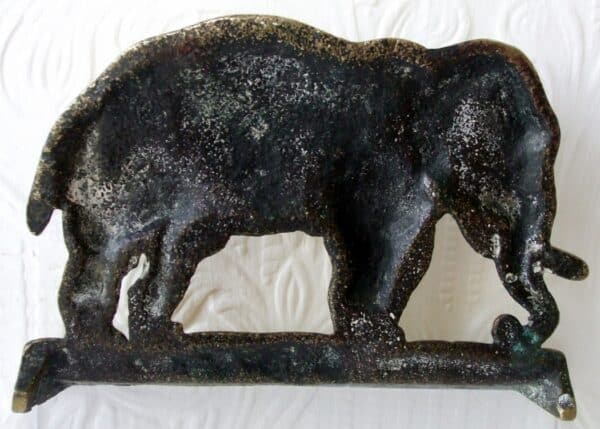 Antique English Victorian Brass Chimney Ornament ~ "Jumbo" - Image 2