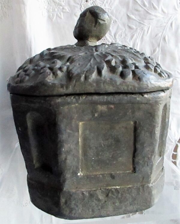 Antique English Georgian Lead Tobacco Box - Image 2