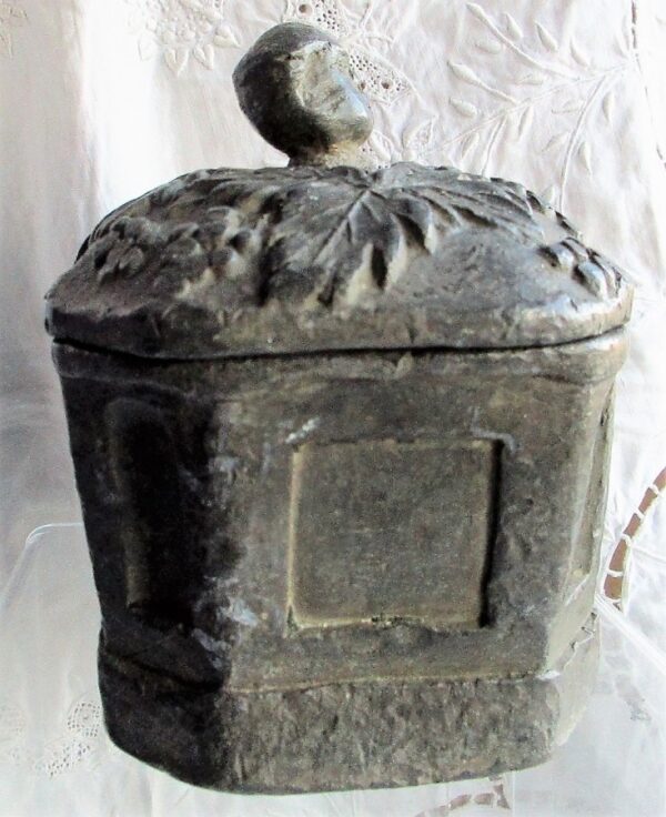 Antique English Georgian Lead Tobacco Box - Image 4