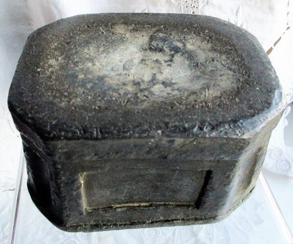 Antique English Georgian Lead Tobacco Box - Image 7