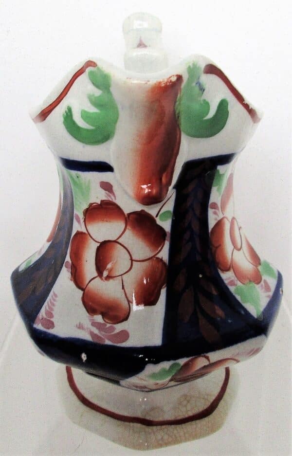 Antique Victorian Gaudy Welsh "Llangollen" Pattern Pottery Jug - Image 4
