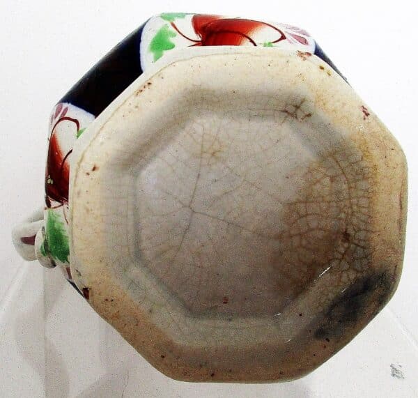 Antique Victorian Gaudy Welsh "Llangollen" Pattern Pottery Jug - Image 5