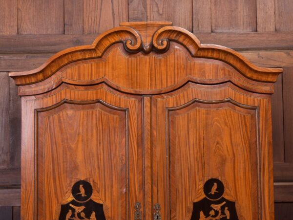 18th Century Dutch Satinwood Bombe Bureau Bookcase SAI1379 - Image 3