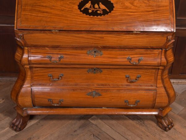 18th Century Dutch Satinwood Bombe Bureau Bookcase SAI1379 - Image 18