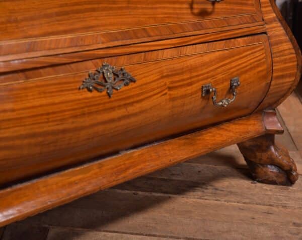 18th Century Dutch Satinwood Bombe Bureau Bookcase SAI1379 - Image 23