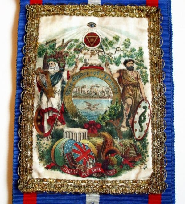 Antique English Ceremonial Sash ~ The Order of Druids - Image 3
