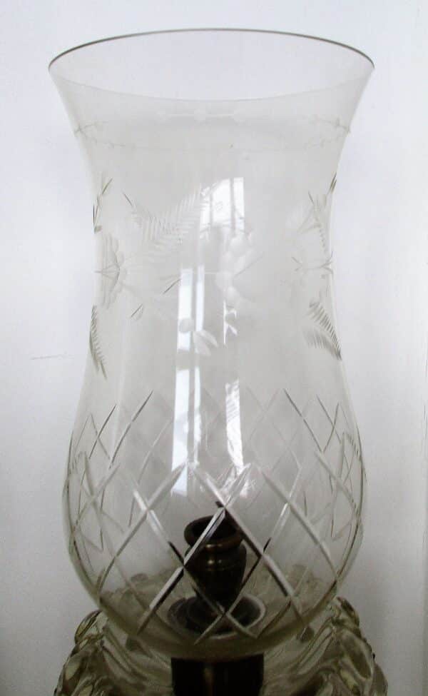 Pair of Antique English Victorian Clear Glass Candle-lustres - Image 5