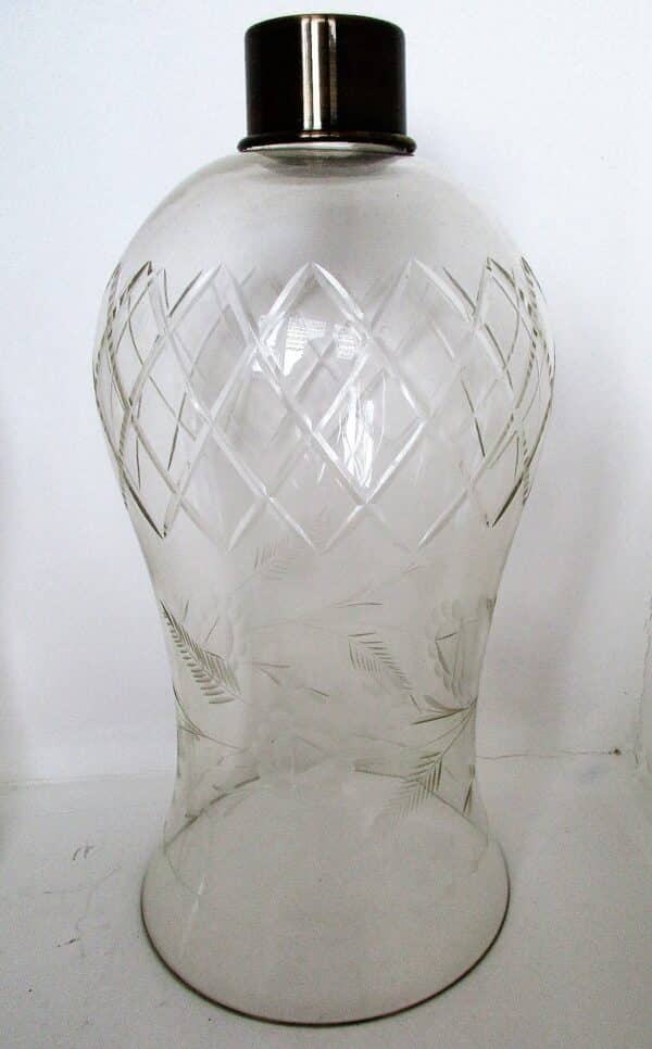 Pair of Antique English Victorian Clear Glass Candle-lustres - Image 9