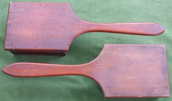 Pair of Antique Welsh Victorian Pine Alms Boxes / Dishes - Image 2