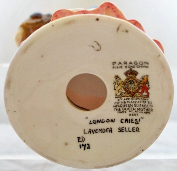 Vintage Paragon English Porcelain Figurine ~ "London Cries !" ~ "Lavender Seller" - Image 5