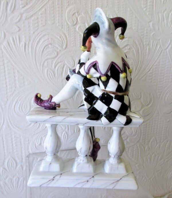 Set of Five Connoisseur English Porcelain Figurines ~ "The Jester" - Image 9