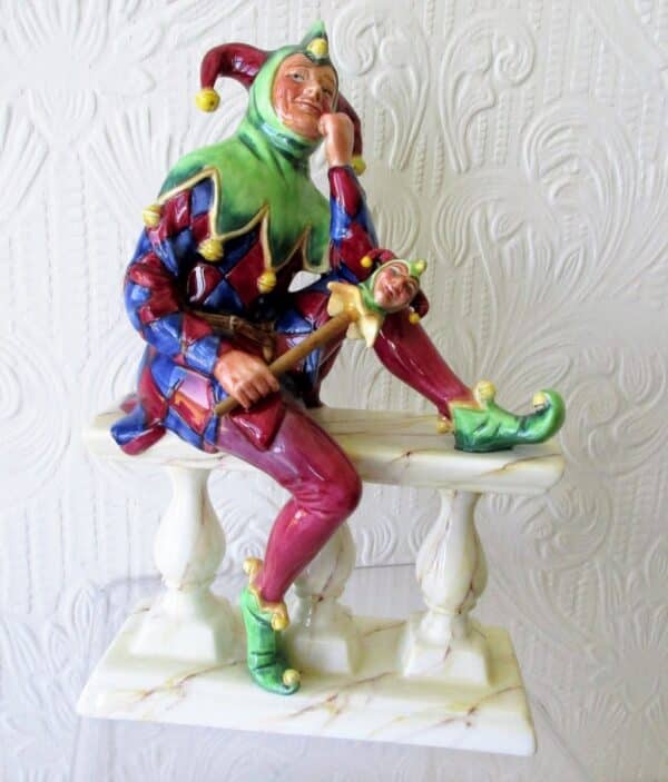 Set of Five Connoisseur English Porcelain Figurines ~ "The Jester" - Image 22
