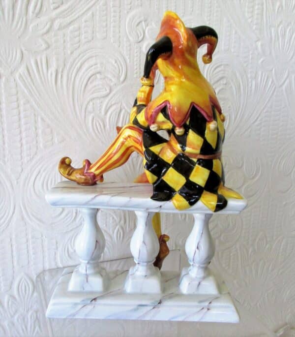 Set of Five Connoisseur English Porcelain Figurines ~ "The Jester" - Image 4