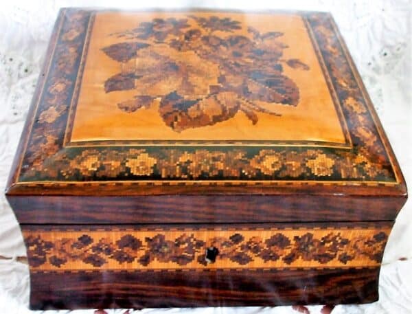 Tunbridge Ware Handkerchief Box