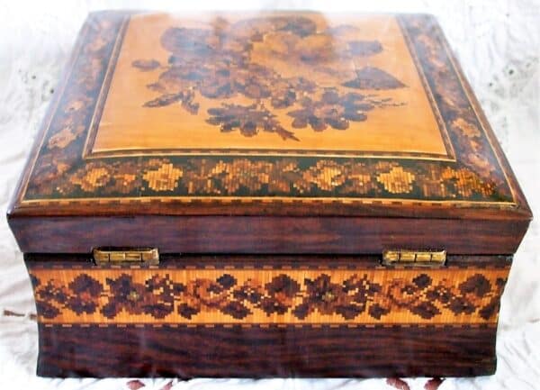 Tunbridge Ware Handkerchief Box