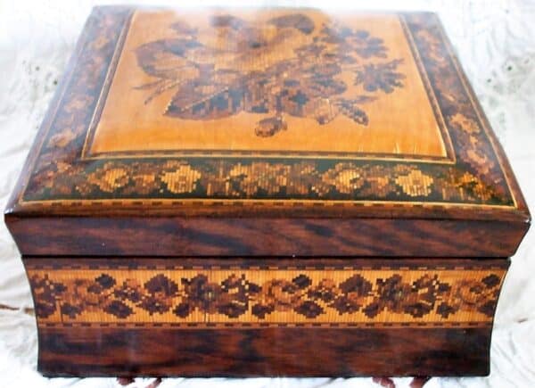 Tunbridge Ware Handkerchief Box