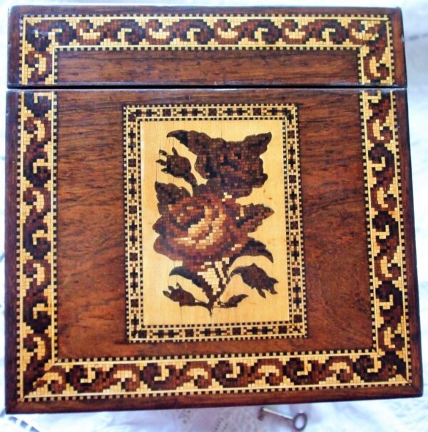 Tunbridge Ware Tea Caddy