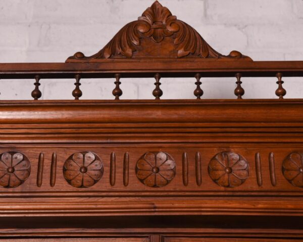 French Carved Walnut Hunts Game Cabinet SAI1001 - Image 7