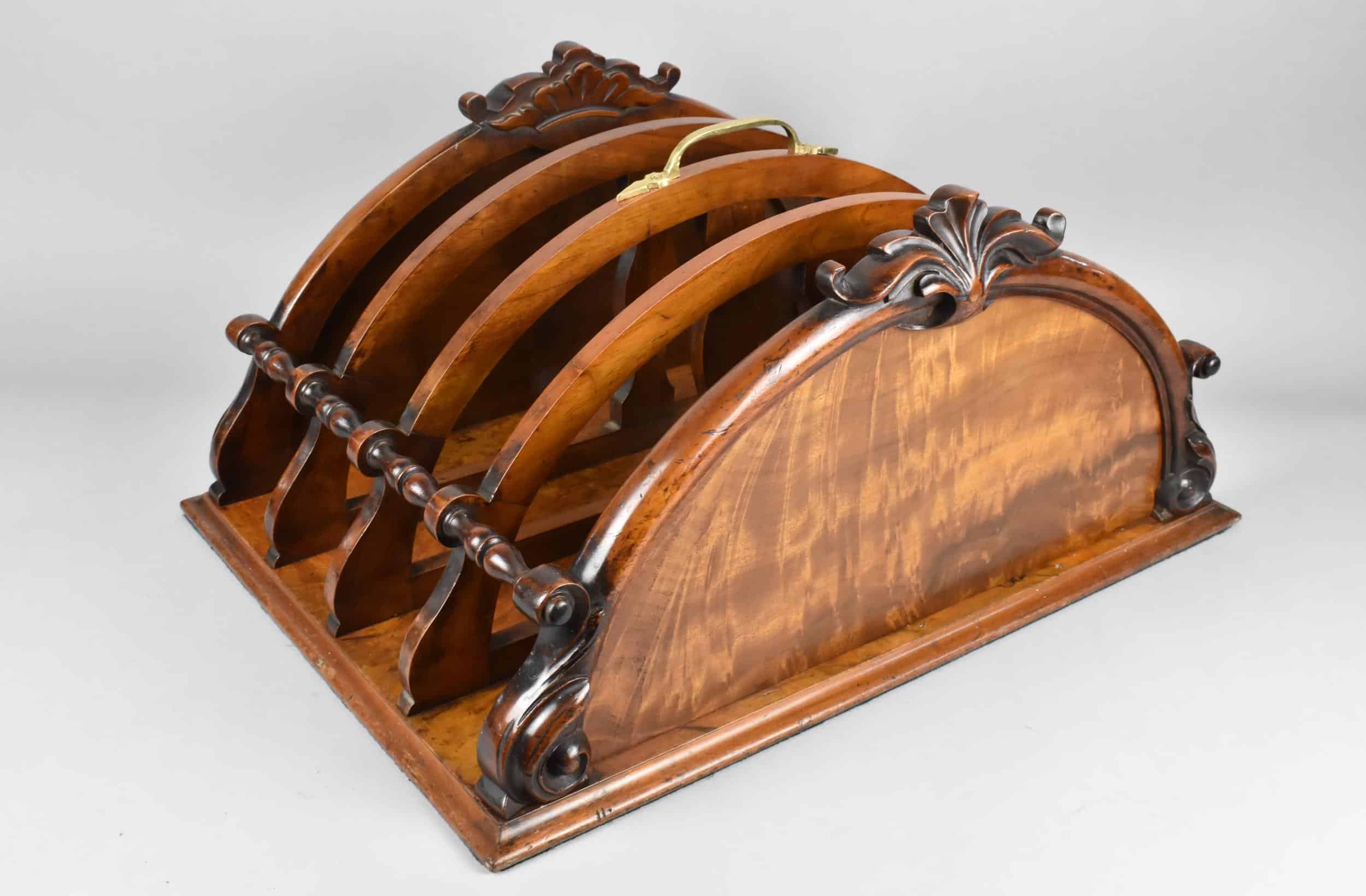 A MAGNIFICENT NEWSPAPER/PERIODICAL HOLDER. Late Victorian Antique Bureau
