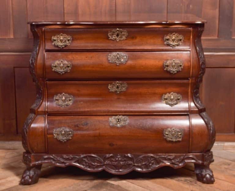 Rosewood Dutch Bombe Chest Of Drawers SAI1110