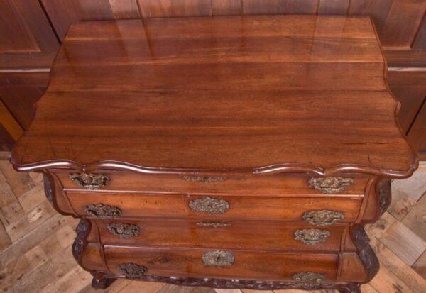 Rosewood Dutch Bombe Chest Of Drawers SAI1110 - Image 5