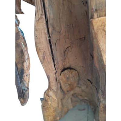 17th Century Large Wooden Carved Angel - Image 5