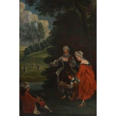 18th Century French Oil on Canvas Painting - Image 3