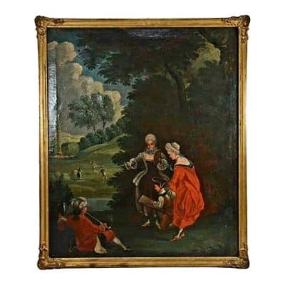 18th Century French Oil on Canvas Painting